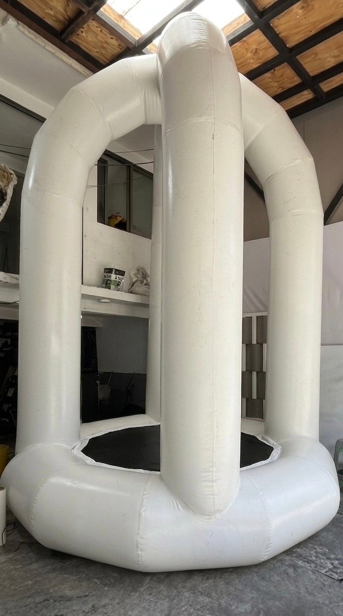Bungy inflable blanco